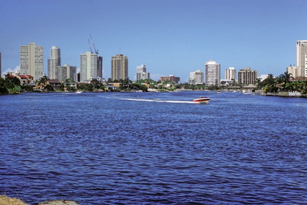 Nerang River in the vicinity of the Evandale Parklands, 5 January 1986 Fred Saxon photographer