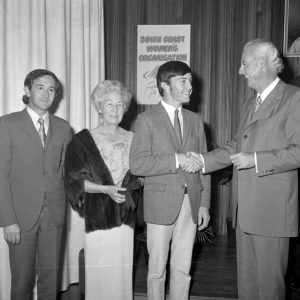 Presentation of the Annie Winders Memorial Bursary at Southport, July 1971. Photographer Bob Avery
