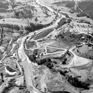 Preparations for the Hinze Dam, Advancetown, circa 1970s. A. L. Lambert, photographer