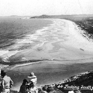 Looking south from Burleigh towards Palm Beach, circa 1920s. Photographer unknown