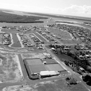 Aerial view over Paradise Point, circa 1970s. Photographer A. L. Lambert