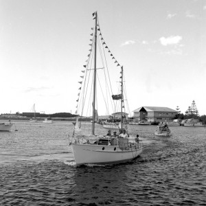 Blessing of the Fleet ceremony performed at the Southport 1973 Bob Avery photographer