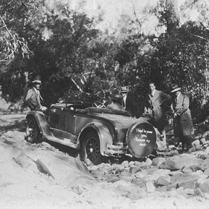 Charlie Hicks' Oakland Tourer on the Springbrook Road, Queensland, 1926 Photographer unknown