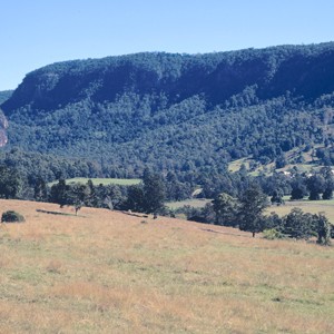 Egg Rock, Numinbah Valley, Queensland, looking south from the Numinbah Valley rifle range, circa 1997 Ray Sharpe photographer