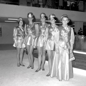 Miss Sundale and the Sundale hostesses at the official opening of Sundale Shopping Centre, Southport, Queensland, 26 March 1969 Bob Avery photographer