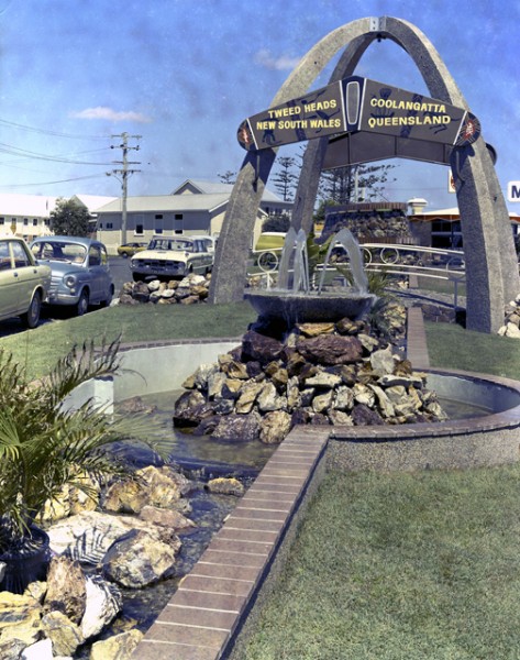 Monument marking the border circa 1970 Ray Sharpe photographer