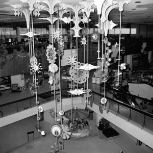 Display suspended from the ceiling at Sundale Shopping Centre, Southport, Queensland, May 1970 Bob Avery photographer