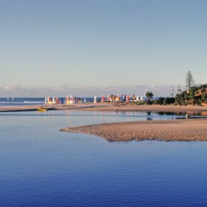 The estuary at the mouth of Currumbin Creek, Queensland, 1978 Fred Saxon photographer