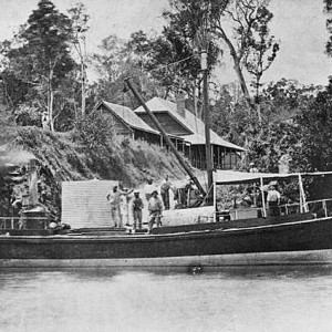The steamer Amy on the Albert River at Yatala, Queensland, circa 1872 William Boag photographer