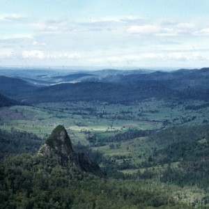 View of Egg Rock in the Numinbah Valley November 1958 Arthur Leebold photographer