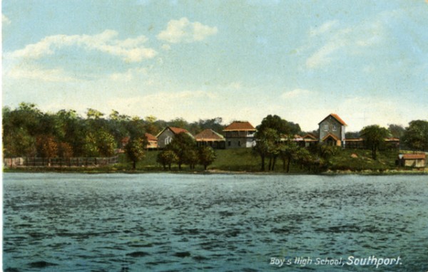 View of The Southport School taken from across the Nerang River, Queensland, circa 1920 Photographer unknown