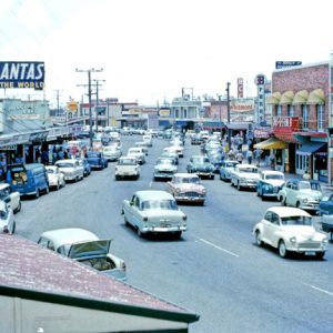 Gold Coast Highway, Surfers Paradise, circa 1960. G. A. Black, photographer