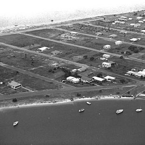 Aerial view over Paradise Point, circa 1970s. Photographer unknown