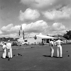 Paradise Point Bowls Club, Paradise Point, April, 1970. Photographer Bob Avery