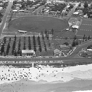 Broadbeach Bowls Club and recreation reserve, Queensland, 1970. Photographer unknown