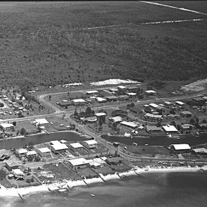 Aerial view of Anglers Paradise, Runaway Bay, circa 1970. Photographer unknown