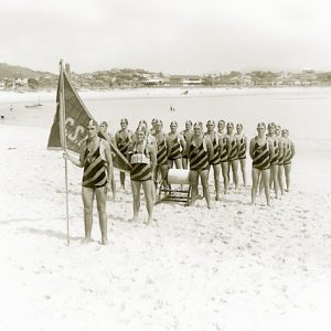 Life Saving Club members, circa 1930. Lionel Perry, photographer