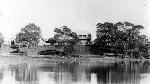 Former Governor's residence on the Nerang River, Southport, circa 1910s. Photographer unidentified